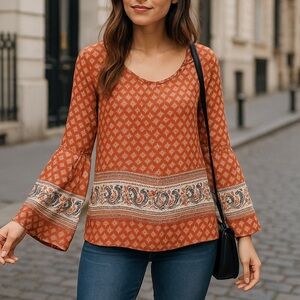 sweet journey boho tunic blouse nov sale